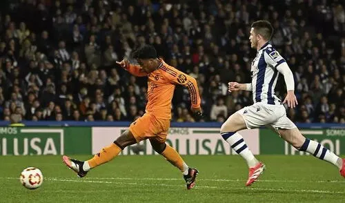 Endrick marcó el único tanto con el que Real Madrid derrotó a Real Sociedad en el duelo de ida.