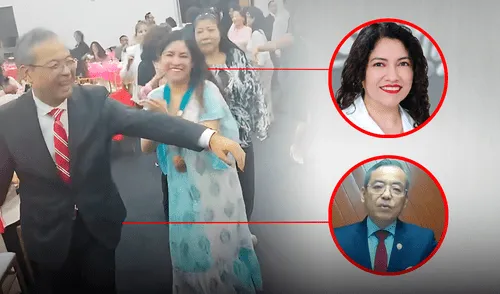 El mismo grupo. Arriba, en 2024, Sonia Delgado y Luis Kanashiro apoyaron a candidata de Avanzada Farmacéutica. Derecha, la entonces decana y el representante de Medifarma. Foto: La República El mismo grupo. Arriba, en 2024, Sonia Delgado y Luis Kanashiro apoyaron a candidata de Avanzada Farmacéutica. Derecha, la entonces decana y el representante de Medifarma. Foto: La República