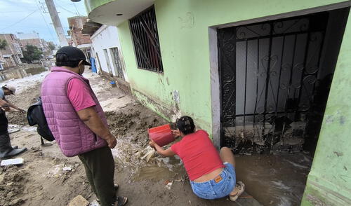 Viviendas quedaron afectadas tras intensas lluvias en el norte del país.