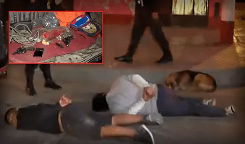 Adulto tiene antecedentes penales, mientras que menor aún se encuentra en indagaciones. Foto: composición LR/Panamericana/captura de pantalla Taxista y menor de 14 años son detenidos en SJL con armas de fuego