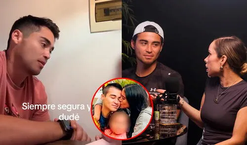 Rodrigo Cuba apoyo comentarios en redes contra Ale Venturo. Foto: Composición LR/Captura/TikTok/Captura/YouTube Rodrigo Cuba apoyo comentarios en redes contra Ale Venturo.