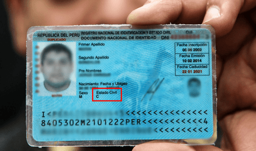 El DNI contiene datos como nombres y apellidos, estado civil y dirección de domicilio del ciudadano, entre otros. Foto: composición LR El DNI contiene datos como nombres y apellidos, estado civil y dirección de domicilio del ciudadano, entre otros.