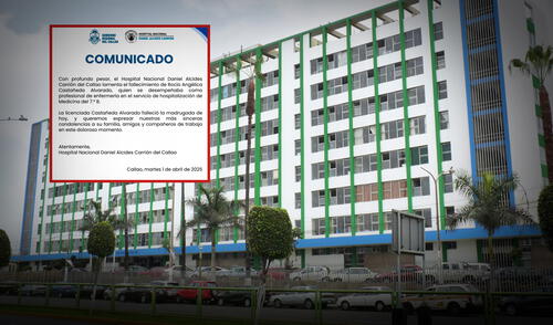 Hasta el momento, no hay detalles oficiales sobre los motivos del fallecimiento de la enfermera. Foto: Composición LR Hasta el momento, no hay detalles oficiales sobre los motivos del fallecimiento de la enfermera. Foto: Composición LR