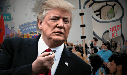 Donald Trump refuerza deportaciones en Illinois con nuevas políticas que afectan a inmigrantes indocumentados. Foto: composición LR/AFP/Borderless Magazine Donald Trump refuerza deportaciones en Illinois con nuevas políticas que afectan a inmigrantes indocumentados.