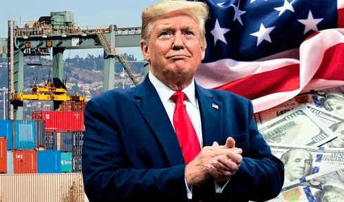 Tras reunirse con su equipo de comercio ayer martes, Trump anunciará los aranceles hoy a las 4 de la tarde. Foto: Composición LR.