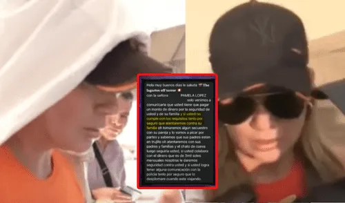 Pamela López negó vive una pesadilla tras amenazas de extorcionadores. Foto: composición LR/Panamericana TV Pamela López