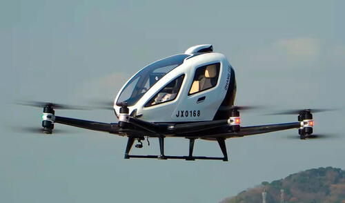 Los taxis voladores tienen unos motores eléctricos, similares a los drones. Foto:  iProfesional