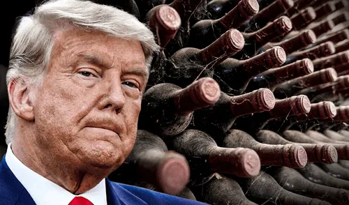 El vino es uno de los productos que pueden verse afectados por aranceles de Trump. Foto: composición LR/AFP/Flickr El vino es uno de los productos que pueden verse afectados por aranceles de Trump. Foto: composición LR/AFP/Flickr