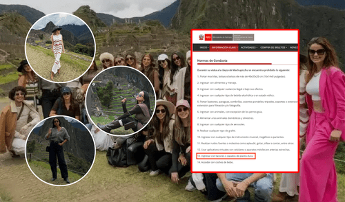 Influencer podrían ser sancionadas por ingresar con tacos a Machu Picchu. Foto: composición LR/Instagram Machu Picchu, Ale Venturo, Valery Revello, Talia Echecopar, influencers
