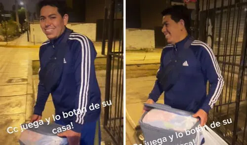 Fue a jugar fútbol con amigos y al volver encontró todas sus cosas en la calle: “Separación a la vista”