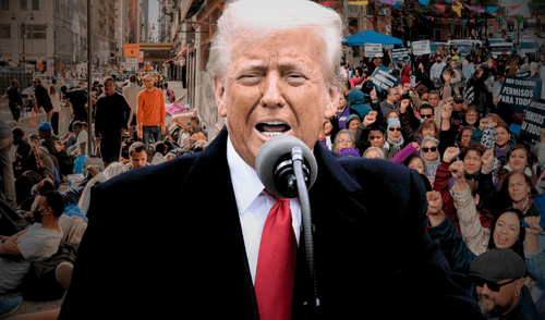 Ciudades santuario de Illinois y Nueva York refuerzan protección a inmigrantes ante medidas de Donald Trump. Foto: composición LR/AFP/Tiempo Latino/Chicago Tribune Ciudades santuario de Illinois y Nueva York refuerzan protección a inmigrantes ante medidas de Donald Trump.