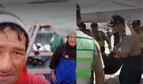 Pescador fallece en Cañete y su compañero se encuentra desaparecida tras volcadura de embarcación. Foto: Composición LR/CDN/Captura de pantalla de accidente