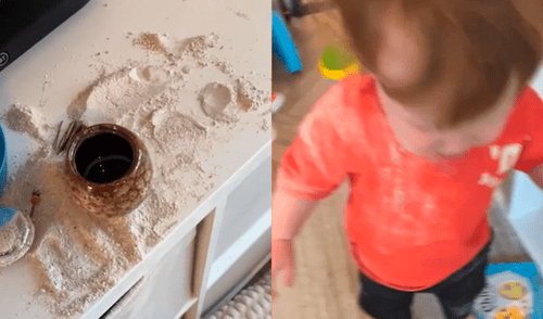 Bebé se comió por error las cenizas de su abuelo en Reino Unido: madre grabó el incidente