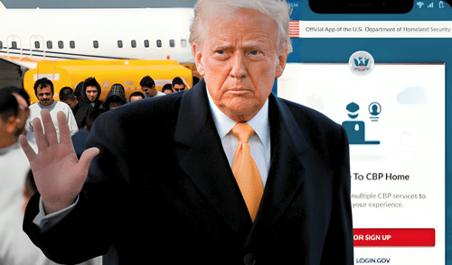 Donald Trump lanza CBP Home para que inmigrantes indocumentados registren su autodeportación.
