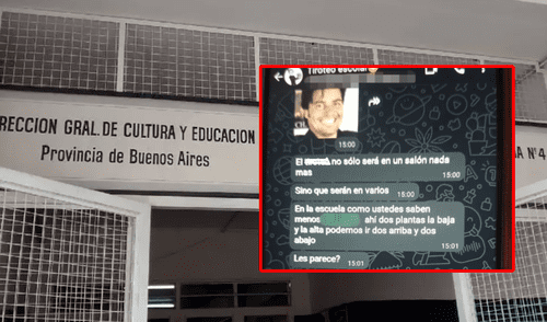 Los alumnos de Escobar deberán estudiar a distancia por cuatro meses, mientras se analiza su situación. Foto: composición LR/difusión. Descubren chats de alumnos que planearon un asesinato masivo en colegio de Escobar, Argentina