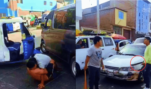 Mototaxistas y colectiveros protagonizan enfrentamiento a palos y machetes en Villa El Salvador