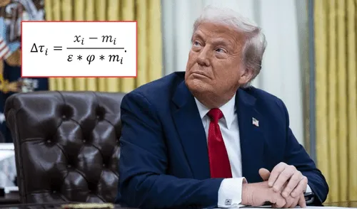 Donald Trump y la fórmula que usó para calcular los "aranceles recíprocos"