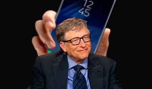 Bill Gates reveló que usa un plegable de Samsung. Foto: Cafef.vn