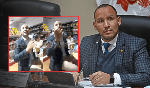 Alejandro Muñante fue abordado por una ciudadana que lo acusó de ser parte de un Congreso con baja aprobación. | Composición LR. Alejandro Muñante, Renovación Popular