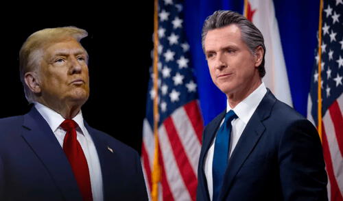 El gobernador Gavin Newsom y el presidente Donald Trump están en el centro de la disputa por los aranceles a California. Foto: CNN/ CalMatters El gobernador Gavin Newsom y el presidente Donald Trump están en el centro de la disputa por los aranceles a California. Foto: CNN/ CalMatters