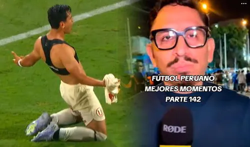 Al ver que Universitario anotó un gol, el periodista mostró un rostro totalmente desencajado.
