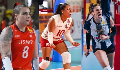 La Liga Peruana de Vóley 2024-25 se puede ver en Perú a través de Latina TV y Movistar Deportes. Foto: composición LR/Universidad de San Martín de Porres Voleibol Club/Universitario Vóley/Alianza Lima Vóley La Liga Peruana de Vóley 2024-25 se puede ver en Perú a través de Latina TV y Movistar Deportes