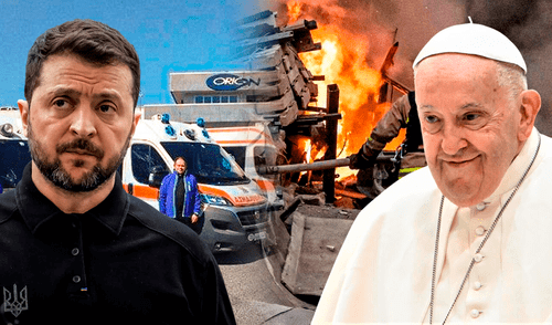 El Vaticano no interviene en las negociaciones de paz entre Ucrania y Rusia, y los constantes llamados del papa por la paz aún no reciben respuesta. Foto: Composición LR.