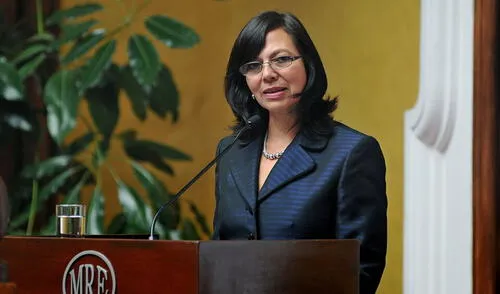 La candidata fue ministra de Relaciones Exteriores. Foto: Andina Ana María Sánchez