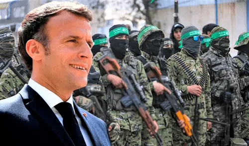 Macron expresó su respaldo al plan de reconstrucción propuesto por Egipto y avalado por la Liga Árabe. Foto: Composición LR.