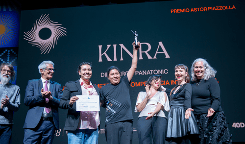 En 2024, 'Kinra' ganó el premio Astor Piazzolla en el Festival de Cine del Mar de Plata. En 2024, 'Kinra' ganó el premio Astor Piazzolla en el Festival de Cine del Mar de Plata.