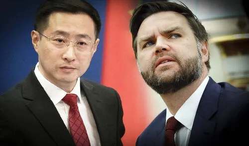 El vicepresidente de EE. UU., JD Vance, desata críticas al calificar a trabajadores chinos como "campesinos" en una entrevista, provocando la condena del gobierno chino. Foto: composición LR/AFP China llama "ignorante" al vicepresidente de Estados Unidos JD Vance por llamar “campesinos” a trabajadores chinos