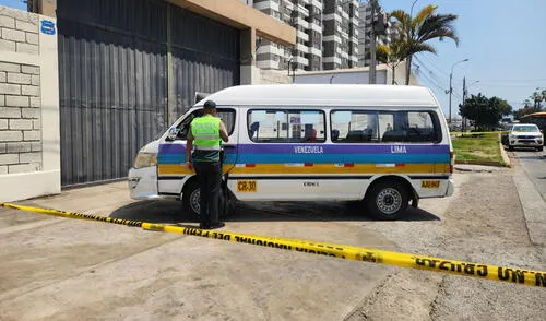 Ataque a chofer de combi en avenida Venezuela. Foto: Kevinn García/ La República.