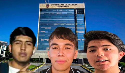 Los 3 estudiantes de la Universidad de Guadalajara desaparecieron en distintos días. Foto: Composición LR/Facebook/UDEP Los 3 estudiantes de la Universidad de Guadalajara desaparecieron en distintos días. Foto: Composición LR/Facebook/UDEP