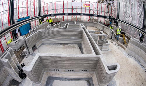 Impresoras 3D gigantes agilizan obras de construcción en Colombia. Foto: CNN Impresoras 3D gigantes agilizan obras de construcción en Colombia.