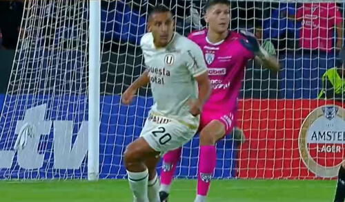 Álex Valera es titular en el Universitario vs Independiente del Valle. Foto: captura de ESPN Álex Valera es titular en el Universitario vs Independiente del Valle
