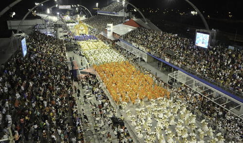 Así luce una de las festividades más conocidas en Sudamérica en la poblada ciudad.