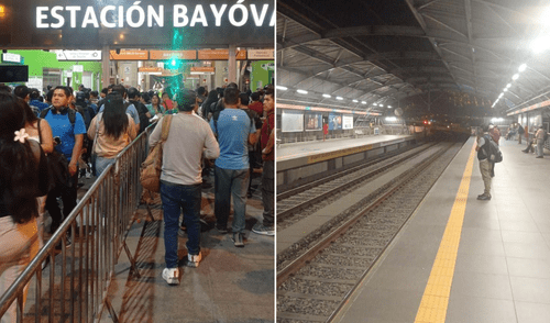 Metro de Lima cierra algunas de sus estaciones tras incidente. Foto: composición LR