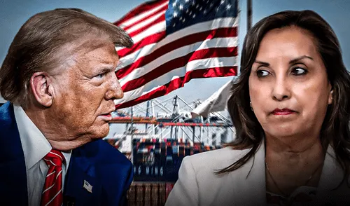 Gobierno de Dina Boluarte le pide a la administración de Trump suspender arancel del 10%. Ambos países tienen un TLC vigente. Diseño: Gerson Cardoso/LR Gobierno de Dina Boluarte le pide a la administración de Trump suspender arancel del 10%. Ambos países tienen un TLC vigente.