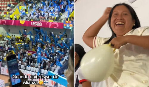 Captan a hincha de Universitario alentando a Alianza Lima en partido de vóley: “No somos enemigos”