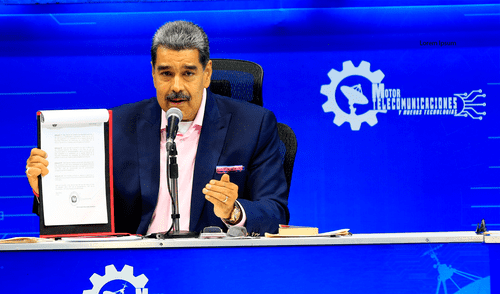 Nicolás Maduro firma decreto de emergencia ante sanciones arancelarias de Estados Unidos.