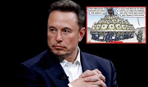Elon Musk a favor de la explotación laboral. Foto: composición LR Elon Musk a favor de la explotación laboral.