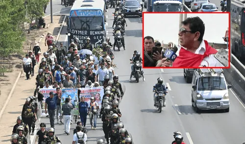 Paro de transportistas, empresa 'El Chino' inicia movilización desde el punte Fundición. Foto: composición LR/ Miguel Vásquez/Panamericana. Paro de transportistas, empresa 'El Chino' inicia movilización desde el punte Fundición. Foto: composición LR/ Miguel Vásquez/Panamericana.