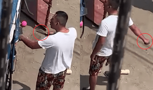 Cámara de seguridad en San Martín de Porres capta a extorsionador amenazando con cuchillo en mano a mototaxista