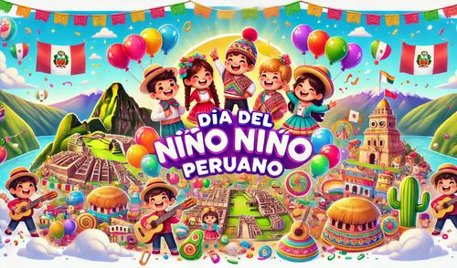 Día del Niño Peruano es una celebración que resalta el rol crucial de los niños como base de la sociedad del futuro. Foto: Composición LR/IA