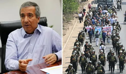 Los transportistas suspendieron sus labores hoy para salir a marchar y exigir medidas urgentes para frenar las extorsiones. Foto: Composición LR