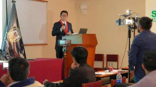 A través de una conferencia de prensa, presidente de la Corte resalta los logros durante los primeros 100 días.