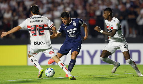 Alianza Lima sumó por primera vez contra Sao Paulo por Copa Libertadores. Foto: AFP