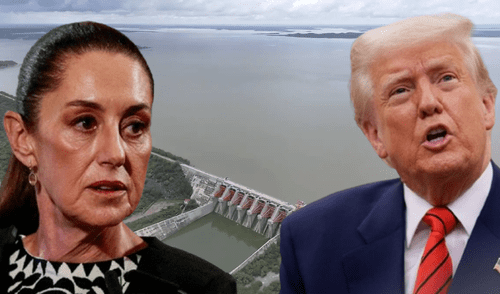 Donald Trump amenazó a México con sanciones y aranceles en una disputa por el Tratado de Aguas de 1944. Foto: composición LR Donald Trump amenazó a México con sanciones y aranceles en una disputa por el Tratado de Aguas de 1944.