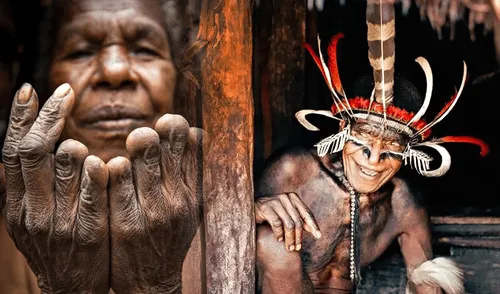 Las amputaciones se realizaban solo a mujeres de la tribu Dani y usando piedras afiladas, cuerdas o hachas pequeñas, sin anestesia ni asistencia médica. Foto: composición LR/Gianluca Chiodini. ¿Tribu caníbal? Los Dani, el pueblo de Indonesia donde las mujeres se mutilan como rito de duelo