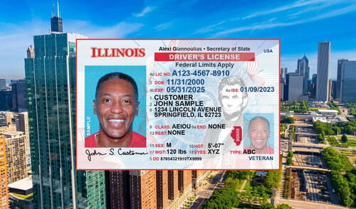 La licencia de conducir en Illinois no reemplaza a la Real ID obligatoria para volar en Estados Unidos. Foto: Composición LR/DMV/state.gov La licencia de conducir en Illinois no reemplaza a la Real ID obligatoria para volar en Estados Unidos. Foto: Composición LR/DMV/state.gov